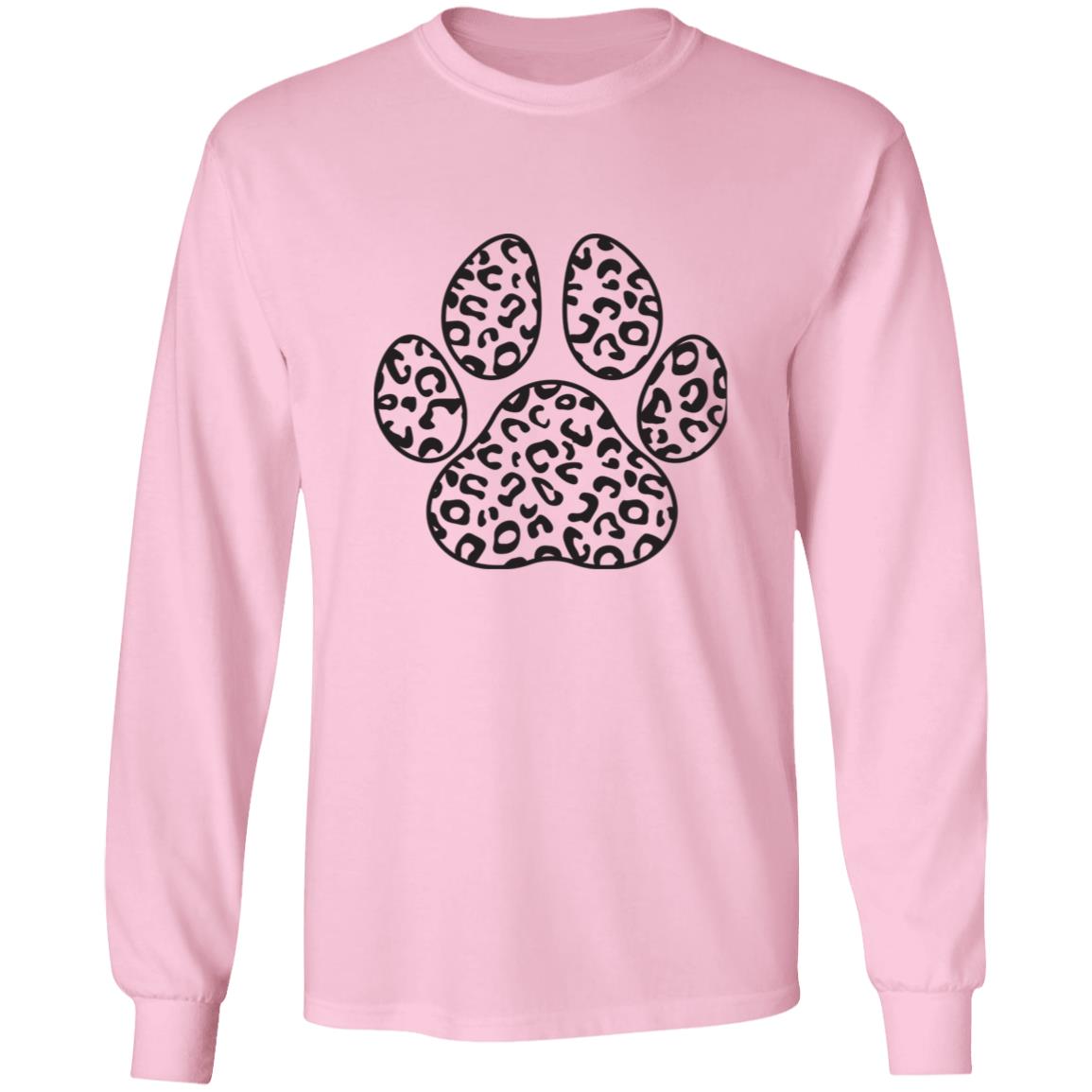 DOG PRINT CREW NECK LONG SLEEVE SHIRT