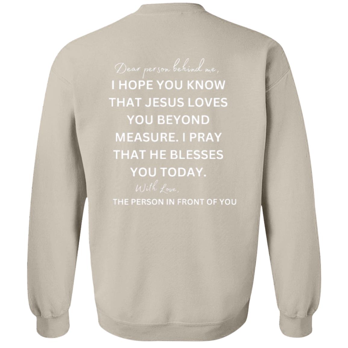 CREWNECK PULLOVER SWEATSHIRT - Dear person behind me