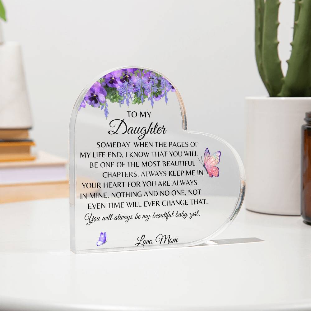 TO MY DAUGHTER ACRYLIC PLAQUE