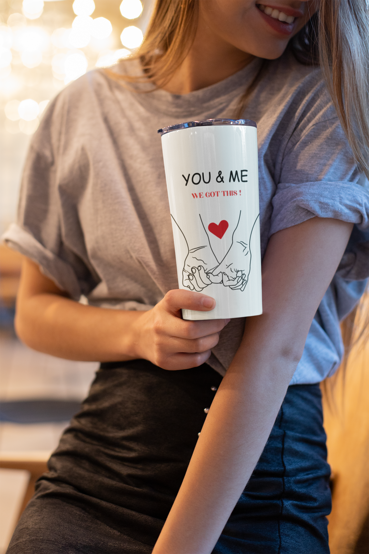 20 oz Stainless Steel Tumbler " YOU & ME - WE GOT THIS"